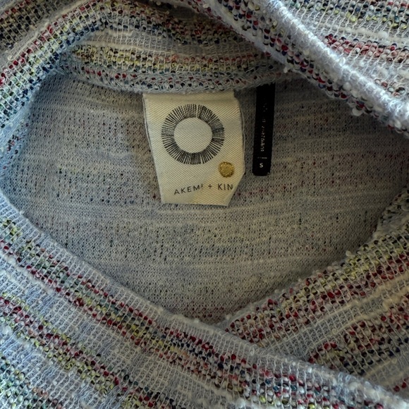 Anthropologie Akemi + Kin Sleeveless Striped Cowl Neck Shift Dress Size Small - Picture 8 of 10